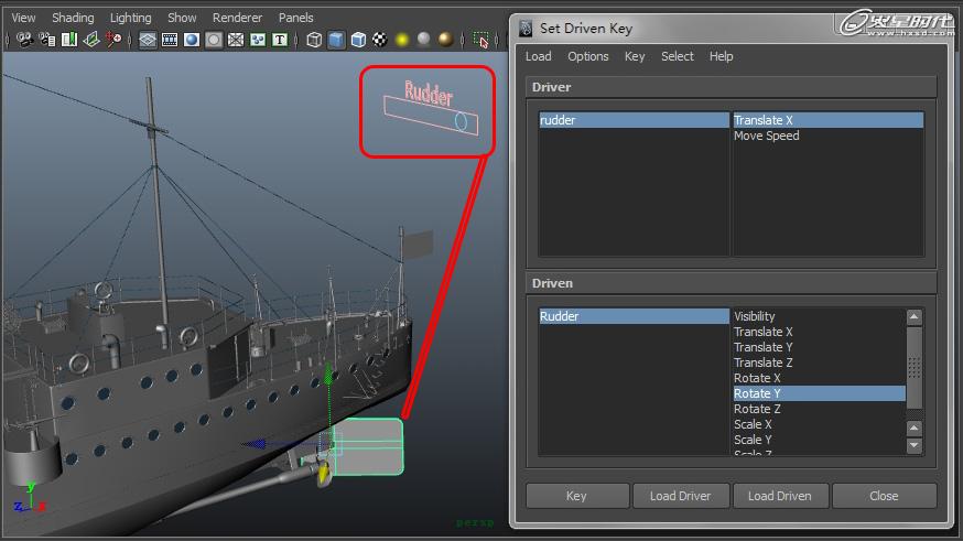 MAYA制作中山舰 绑定篇 脚本之家 MAYA动画教程