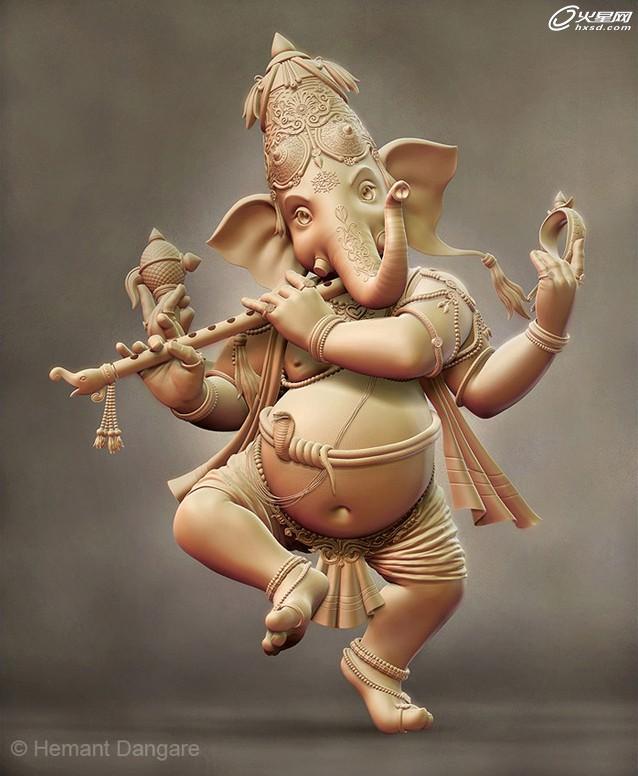 MAYA打造Ganesha智慧的神角色教程 脚本之家 MAYA角色动画教程