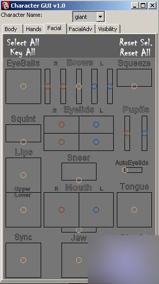 MAYA打造逼真人物表情教程系列4-角色控制面板 脚本之家 MAYA教程