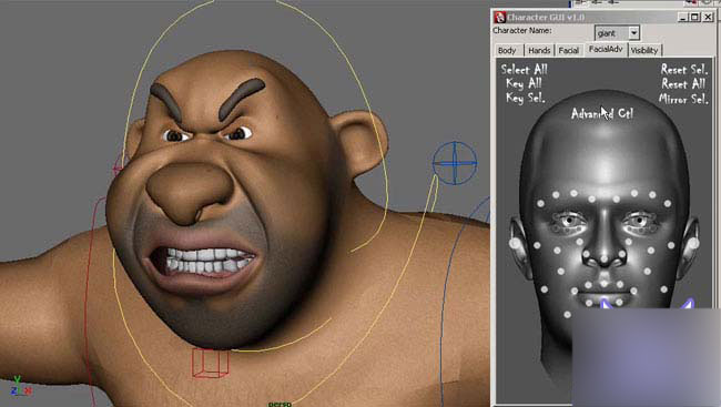 MAYA打造逼真人物表情教程系列4-角色控制面板 脚本之家 MAYA教程