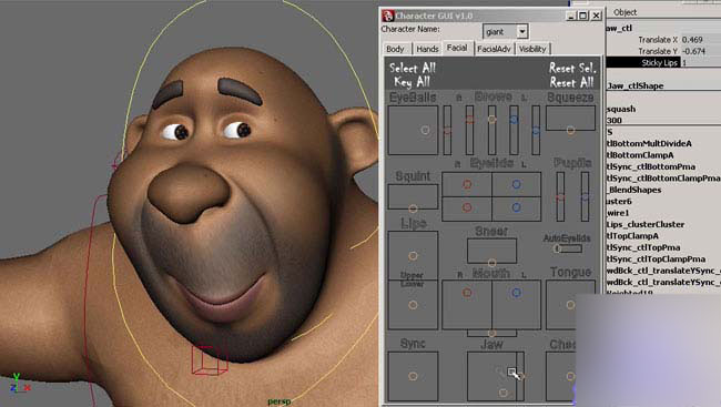 MAYA打造逼真人物表情教程系列4-角色控制面板 脚本之家 MAYA教程