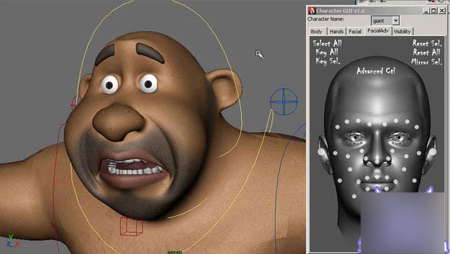 MAYA打造逼真人物表情教程系列4-角色控制面板 脚本之家 MAYA教程