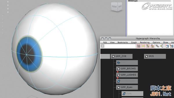 使用Maya的约束控制眼球 脚本之家 MAYA动画教程