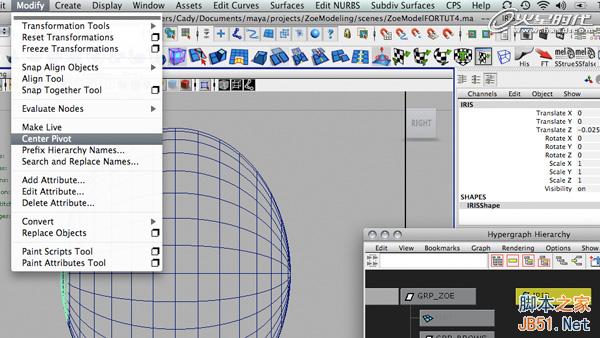 使用Maya的约束控制眼球 脚本之家 MAYA动画教程
