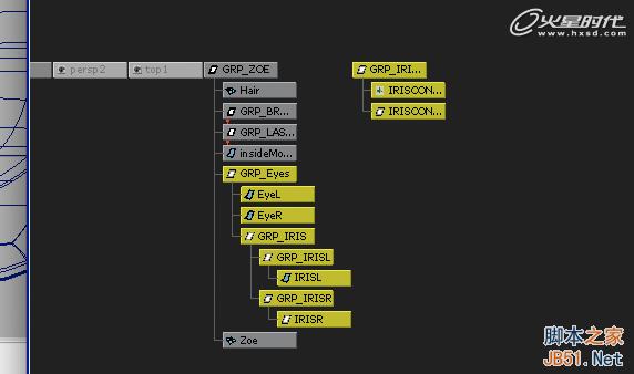 使用Maya的约束控制眼球 脚本之家 MAYA动画教程