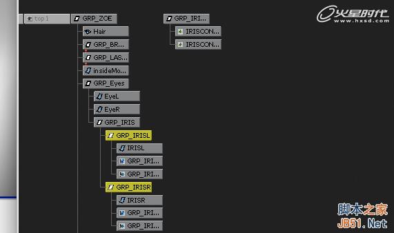 使用Maya的约束控制眼球 脚本之家 MAYA动画教程