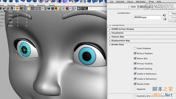 使用Maya的约束控制眼球 脚本之家 MAYA动画教程
