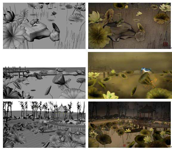 MAYA制作荷塘月色水墨动画 脚本之家 MAYA角色动画教程