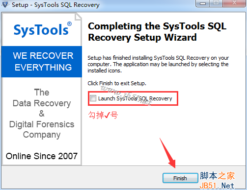 SysTools SQL Recovery 9.0安装破解教程