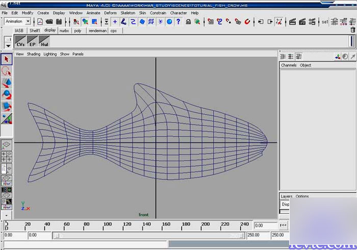 MAYA8.5粒子系统打造鱼群教程 脚本之家 MAYA角色动画教程