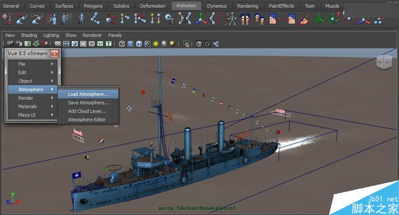 MAYA渲染中山舰教程 脚本之家 MAYA渲染教程