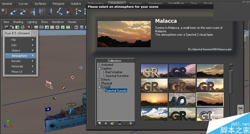 MAYA渲染中山舰教程 脚本之家 MAYA渲染教程
