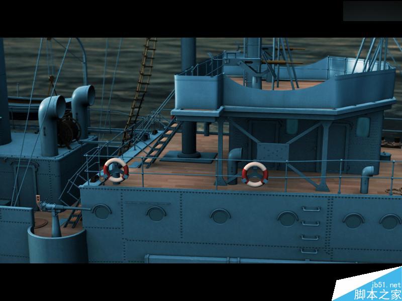 MAYA渲染中山舰教程 脚本之家 MAYA渲染教程