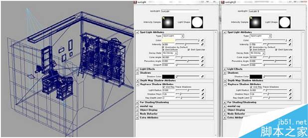MAYA打造复古风书房一角 脚本之家 MAYA渲染教程