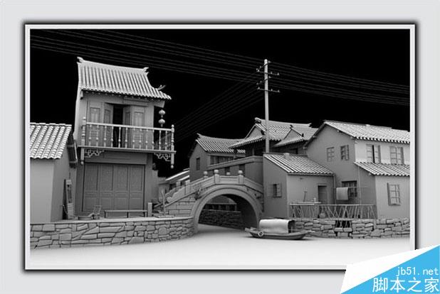 MAYA制作村庄一角 脚本之家 MAYA渲染教程