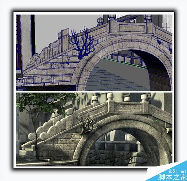 MAYA制作村庄一角 脚本之家 MAYA渲染教程