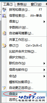 工具中的自定义