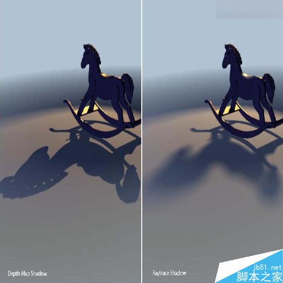 MAYA模拟光线追踪阴影 脚本之家 MAYA材质灯光教程