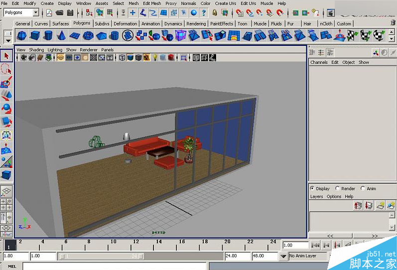 MAYA室内灯光照片详解 脚本之家 MAYA灯光教程