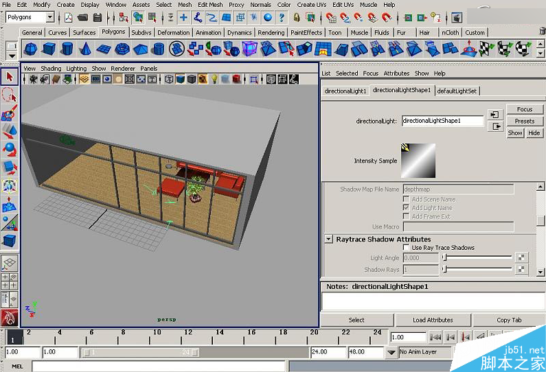 MAYA室内灯光照片详解 脚本之家 MAYA灯光教程