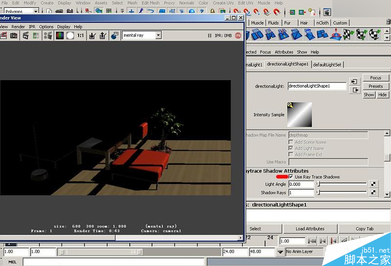MAYA室内灯光照片详解 脚本之家 MAYA灯光教程