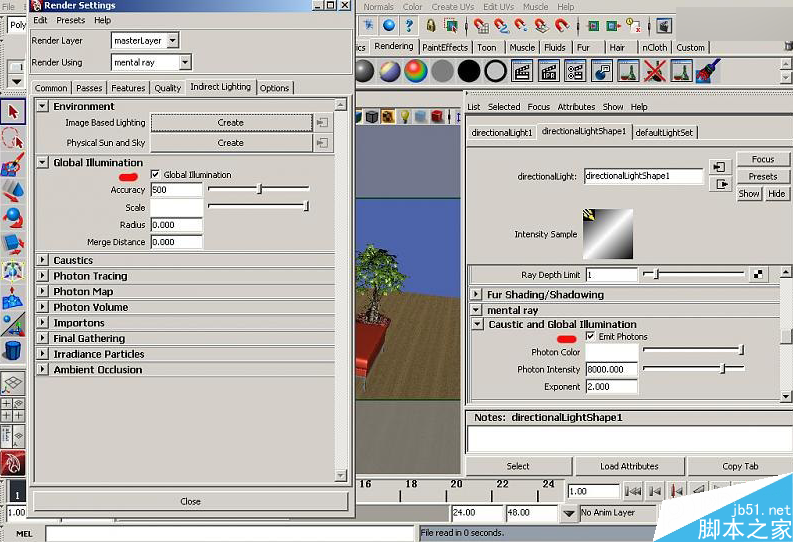 MAYA室内灯光照片详解 脚本之家 MAYA灯光教程