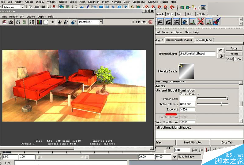 MAYA室内灯光照片详解 脚本之家 MAYA灯光教程