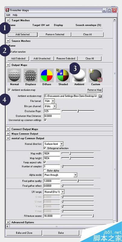 MAYA中AO贴图应用详细介绍 脚本之家 maya教程