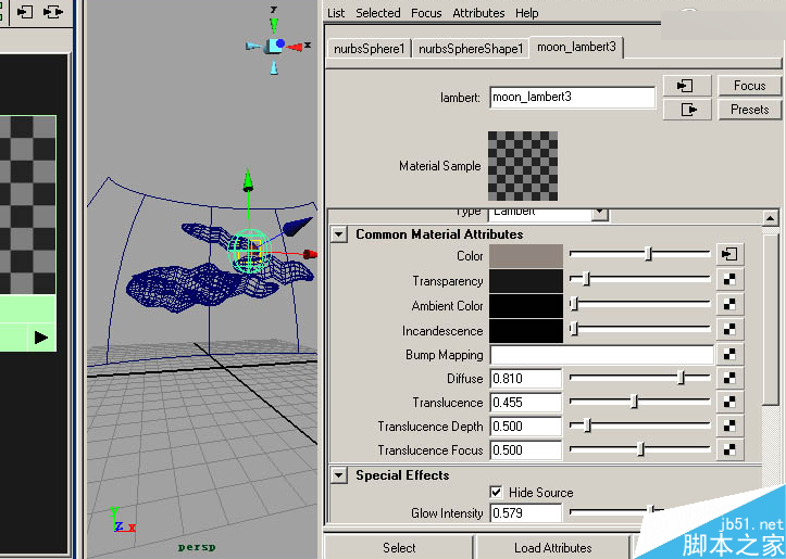 MAYA渲染出乌云里的月亮 脚本之家 MAYA渲染教程
