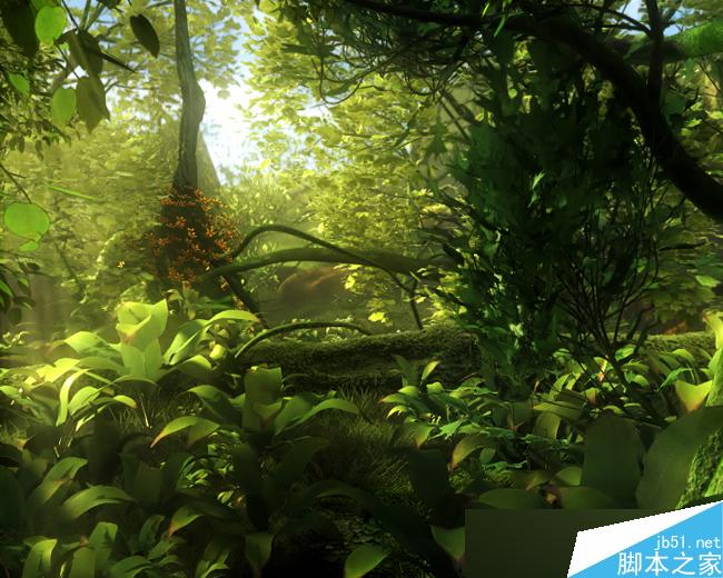 Maya打造真实热带雨林 脚本之家 MAYA材质灯光