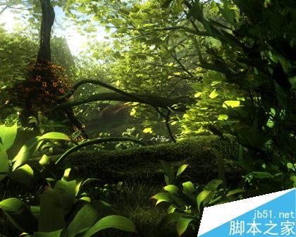 Maya打造真实热带雨林 脚本之家 MAYA材质灯光