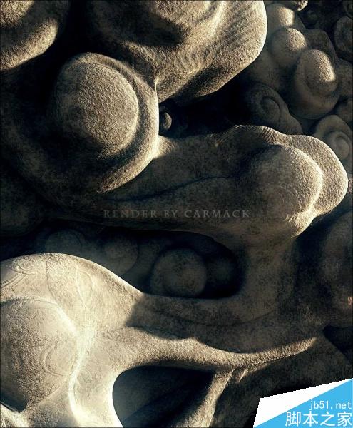 maya表现石头与琉璃质感 脚本之家 maya灯光材质