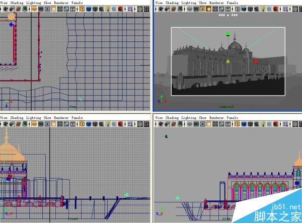 MAYA贴图完美表现场景层次 脚本之家 MAYA材质贴图教程