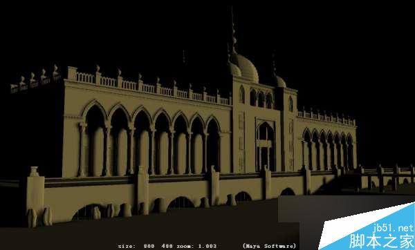 MAYA贴图完美表现场景层次 脚本之家 MAYA材质贴图教程