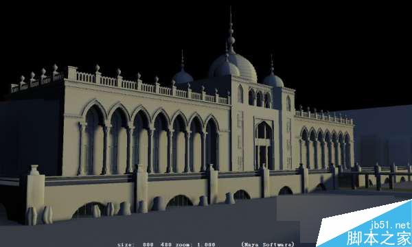 MAYA贴图完美表现场景层次 脚本之家 MAYA材质贴图教程