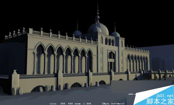 MAYA贴图完美表现场景层次 脚本之家 MAYA材质贴图教程