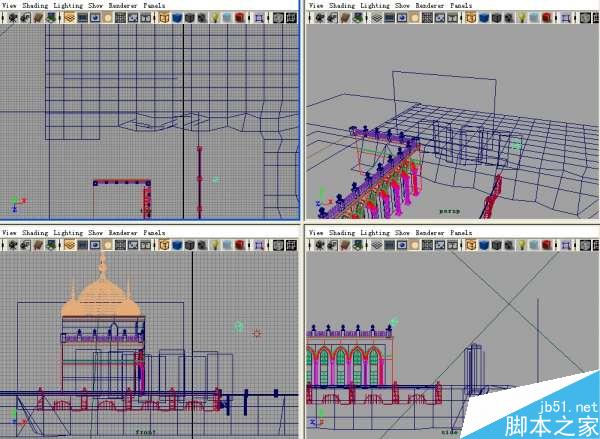 MAYA贴图完美表现场景层次 脚本之家 MAYA材质贴图教程