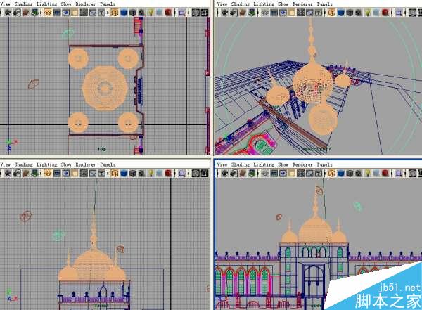 MAYA贴图完美表现场景层次 脚本之家 MAYA材质贴图教程