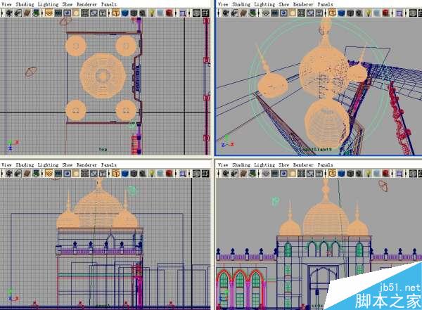 MAYA贴图完美表现场景层次 脚本之家 MAYA材质贴图教程