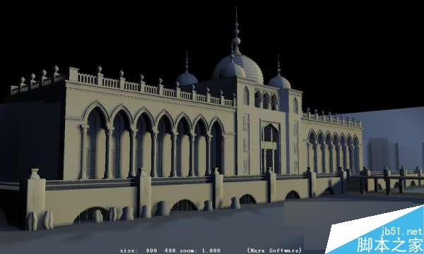 MAYA贴图完美表现场景层次 脚本之家 MAYA材质贴图教程
