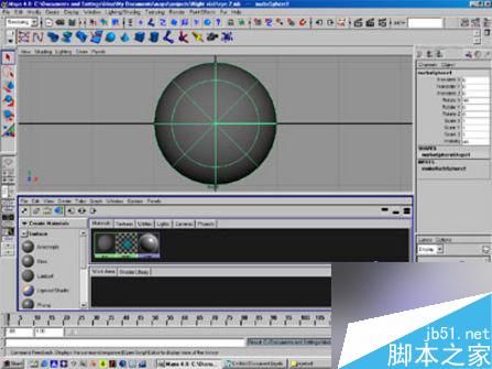 用MAYA快速制作眼球的方法 脚本之家 MAYA材质灯光