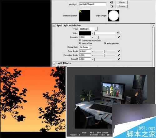 Maya Mentalray渲染逼真办公桌教程 脚本之家 MAYA材质灯光