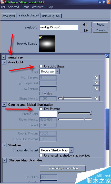 Maya区域光打光教程 脚本之家 MAYA材质灯光