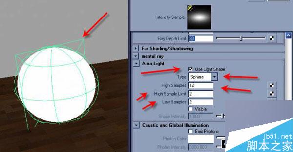 Maya区域光打光教程 脚本之家 MAYA材质灯光