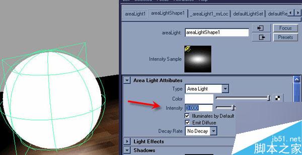 Maya区域光打光教程 脚本之家 MAYA材质灯光