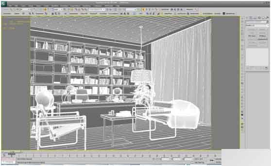 3DSAMX制作典雅书房 脚本之家 3DSMAX室内设计教程