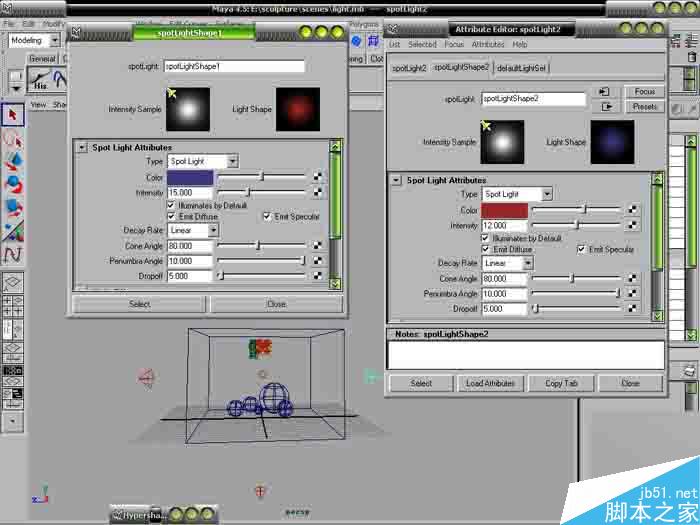 MAYA灯光模拟 MAYA灯光详细教程 脚本之家 MAYA材质灯光