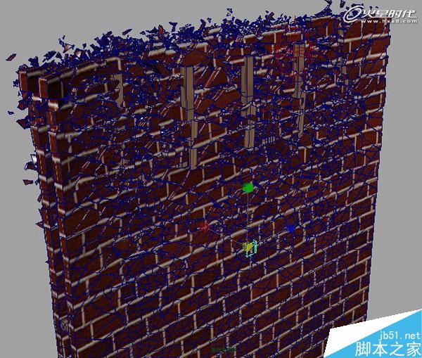 MAYA BlastCode Sweep制作墙体 脚本之家 MAYA建模教程