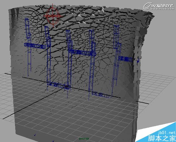 MAYA BlastCode Sweep制作墙体 脚本之家 MAYA建模教程