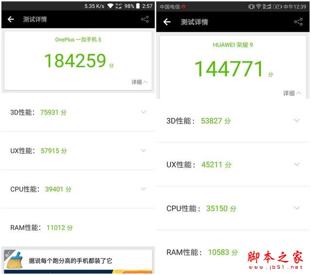 荣耀9和一加5买哪个好？一加手机5与华为荣耀9性能/外观/系统/拍照区别对比评测